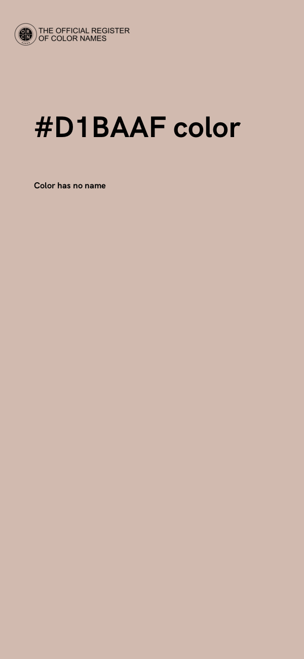 #D1BAAF color image