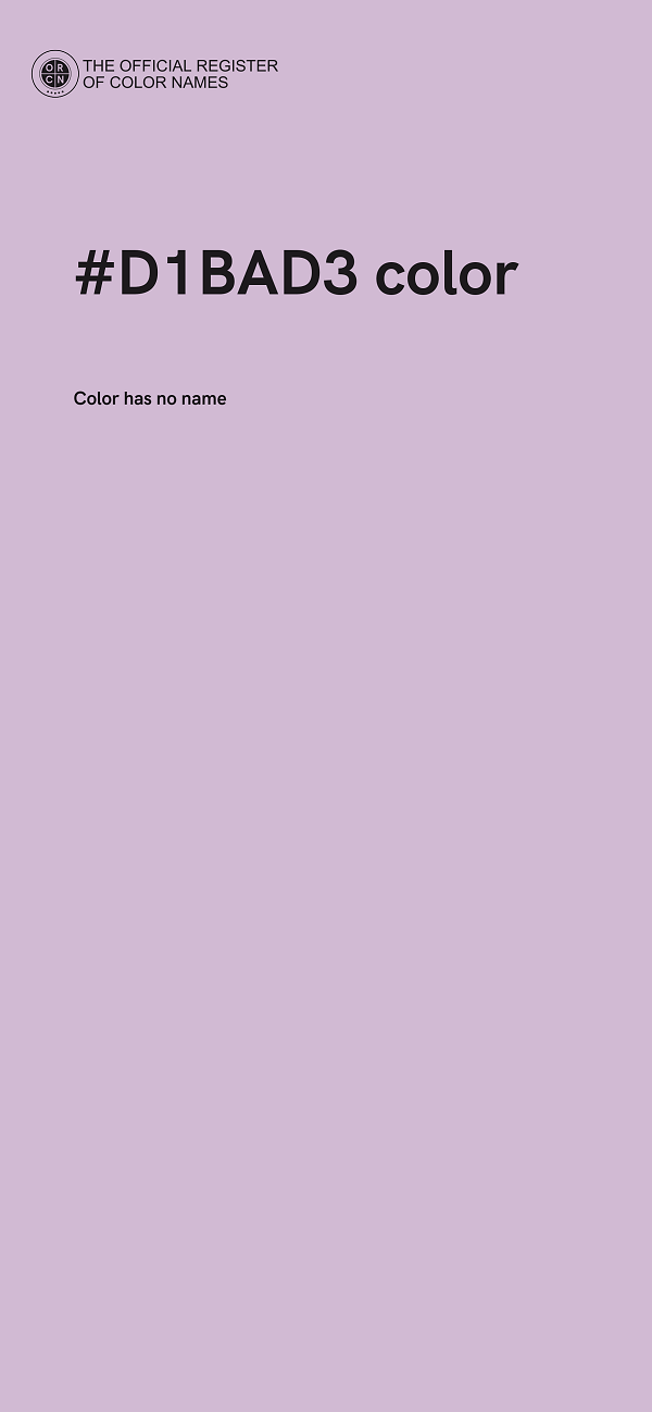 #D1BAD3 color image