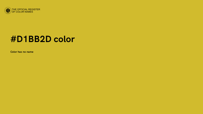 #D1BB2D color image