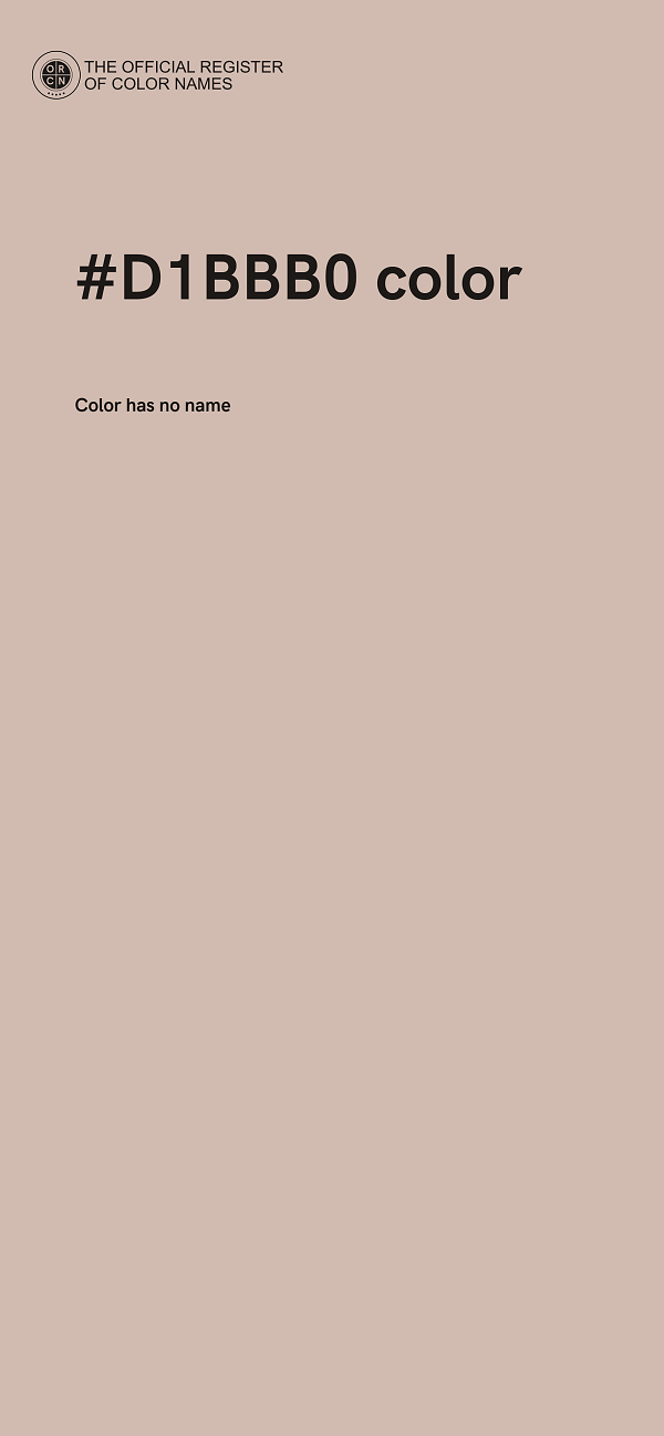 #D1BBB0 color image