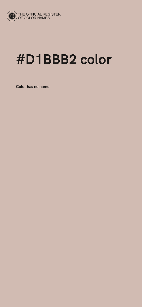 #D1BBB2 color image
