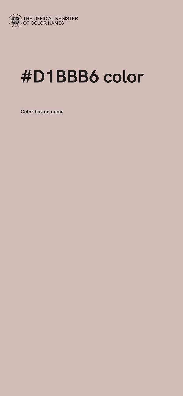 #D1BBB6 color image