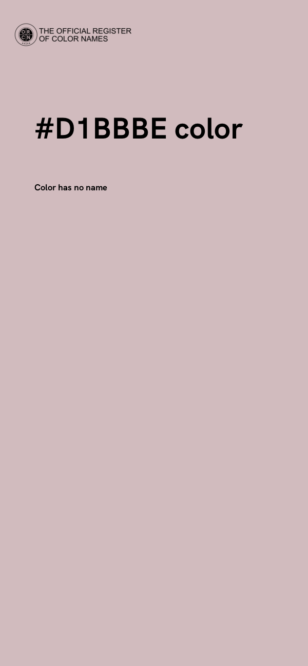 #D1BBBE color image