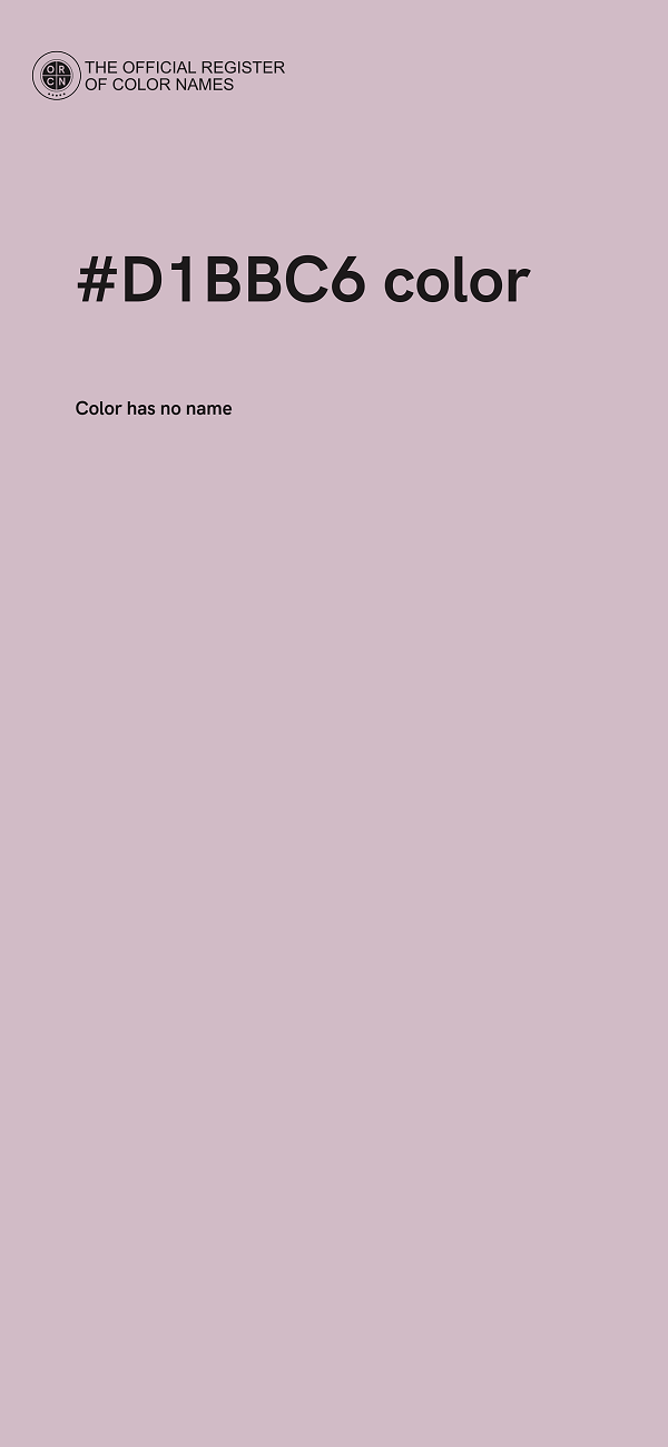 #D1BBC6 color image