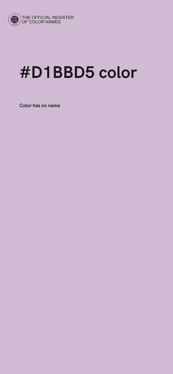 #D1BBD5 color image