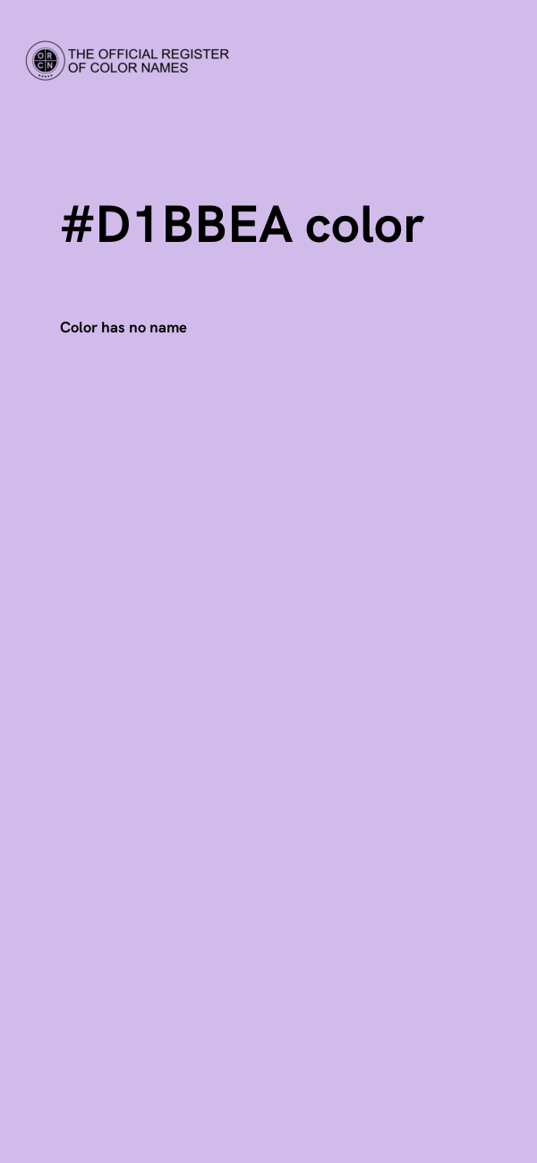 #D1BBEA color image