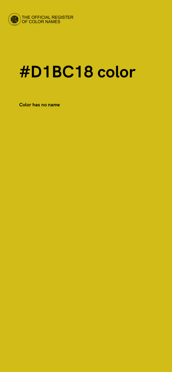 #D1BC18 color image