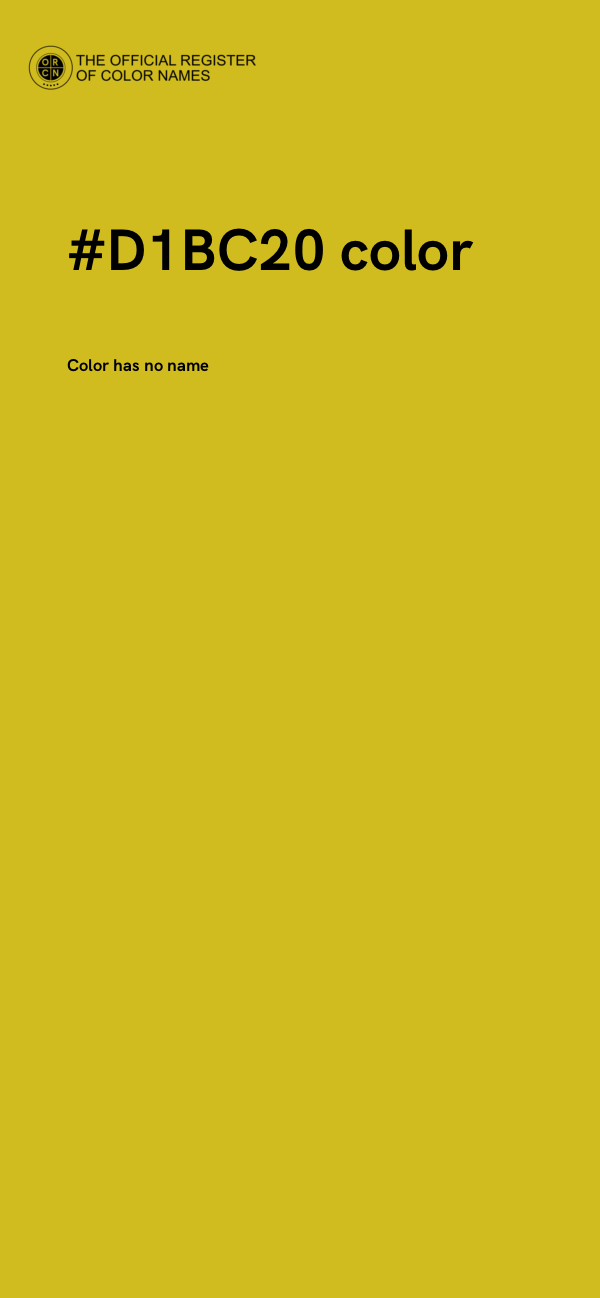 #D1BC20 color image