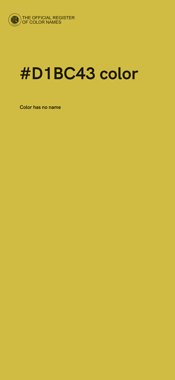 #D1BC43 color image