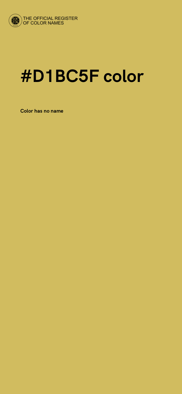 #D1BC5F color image