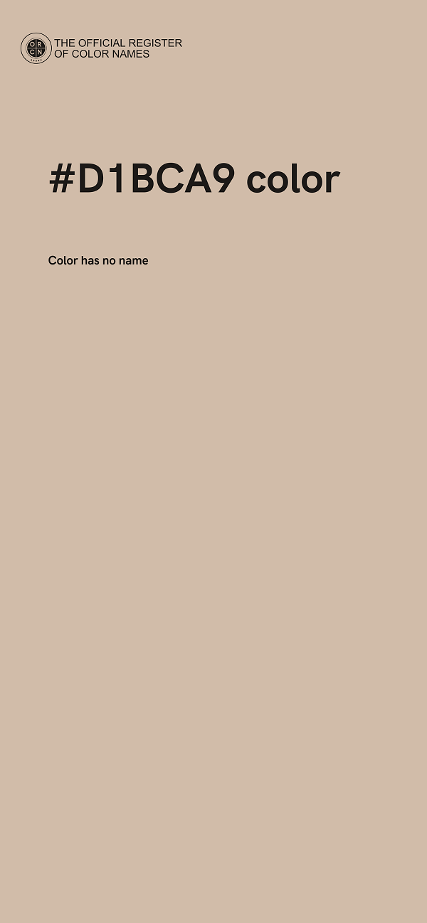 #D1BCA9 color image