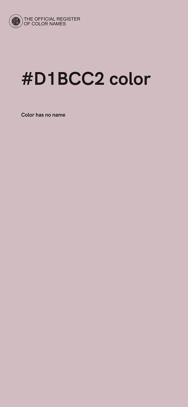 #D1BCC2 color image