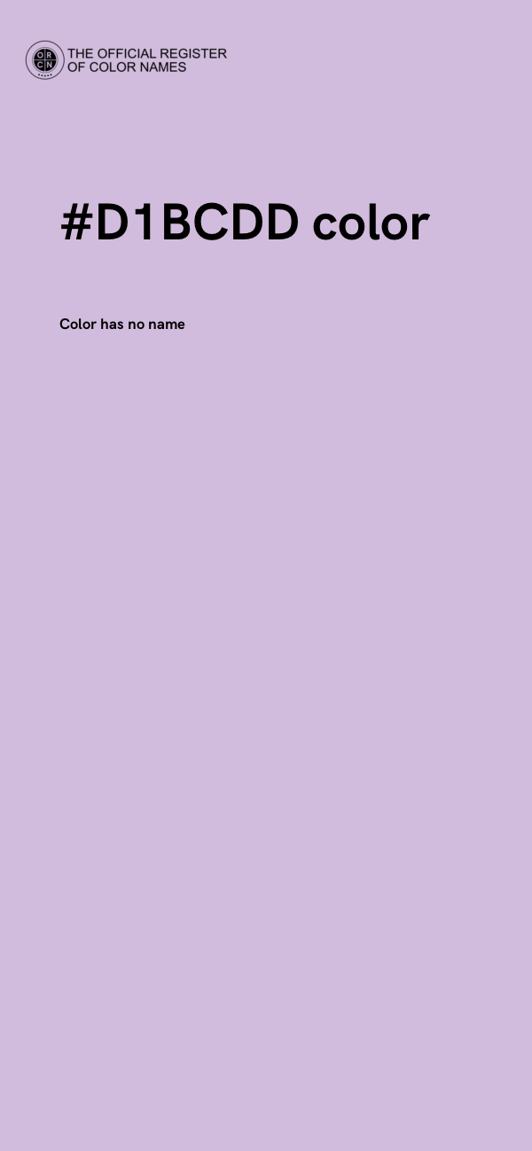 #D1BCDD color image