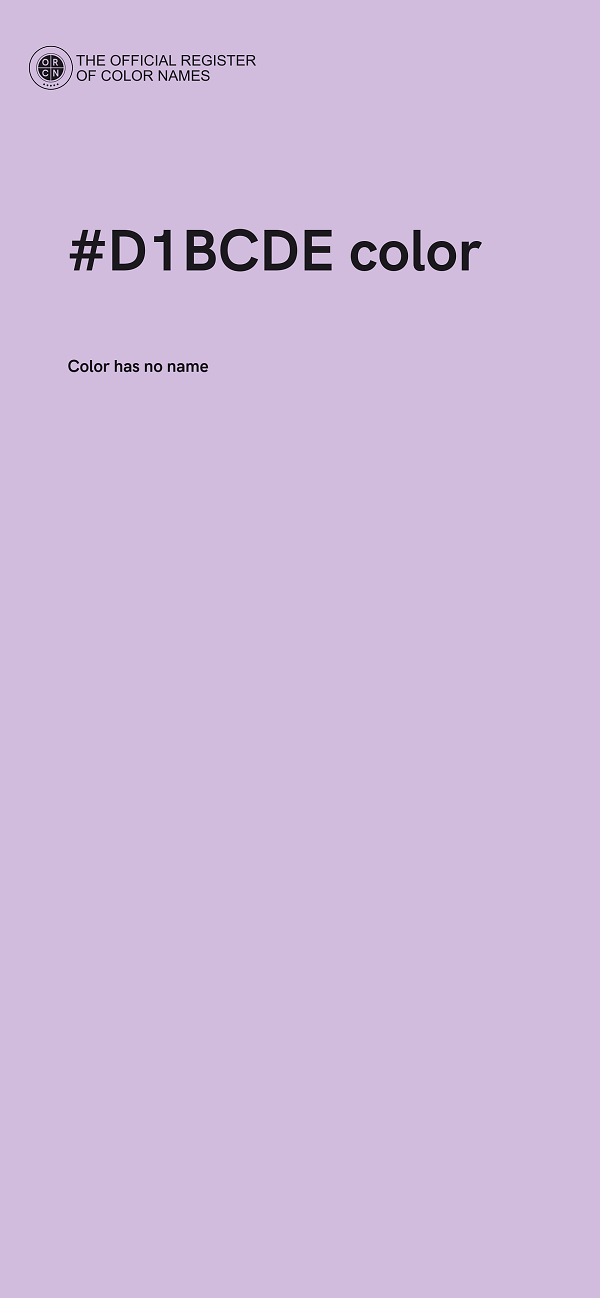 #D1BCDE color image
