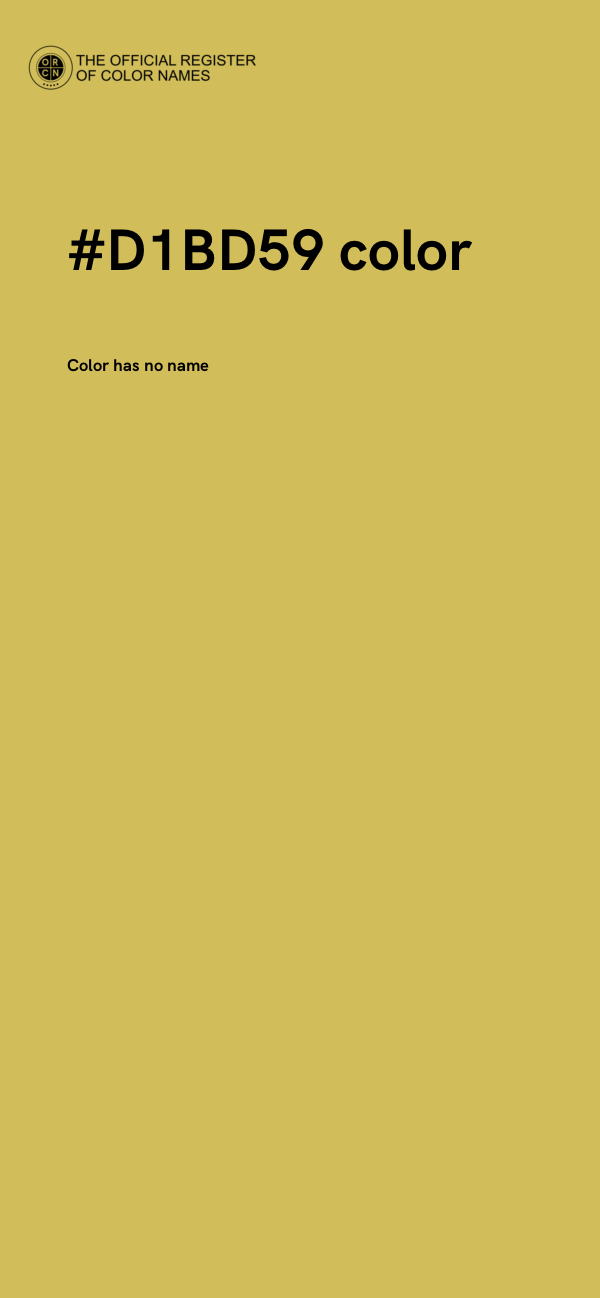 #D1BD59 color image