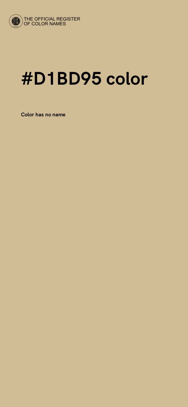 #D1BD95 color image
