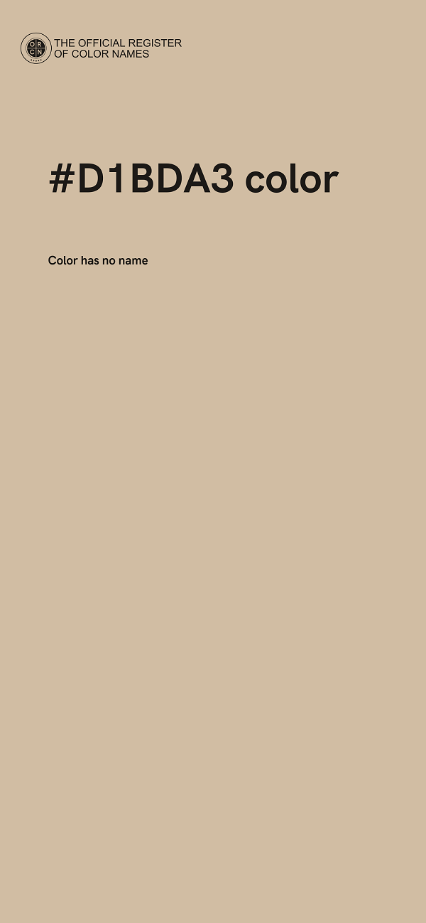 #D1BDA3 color image