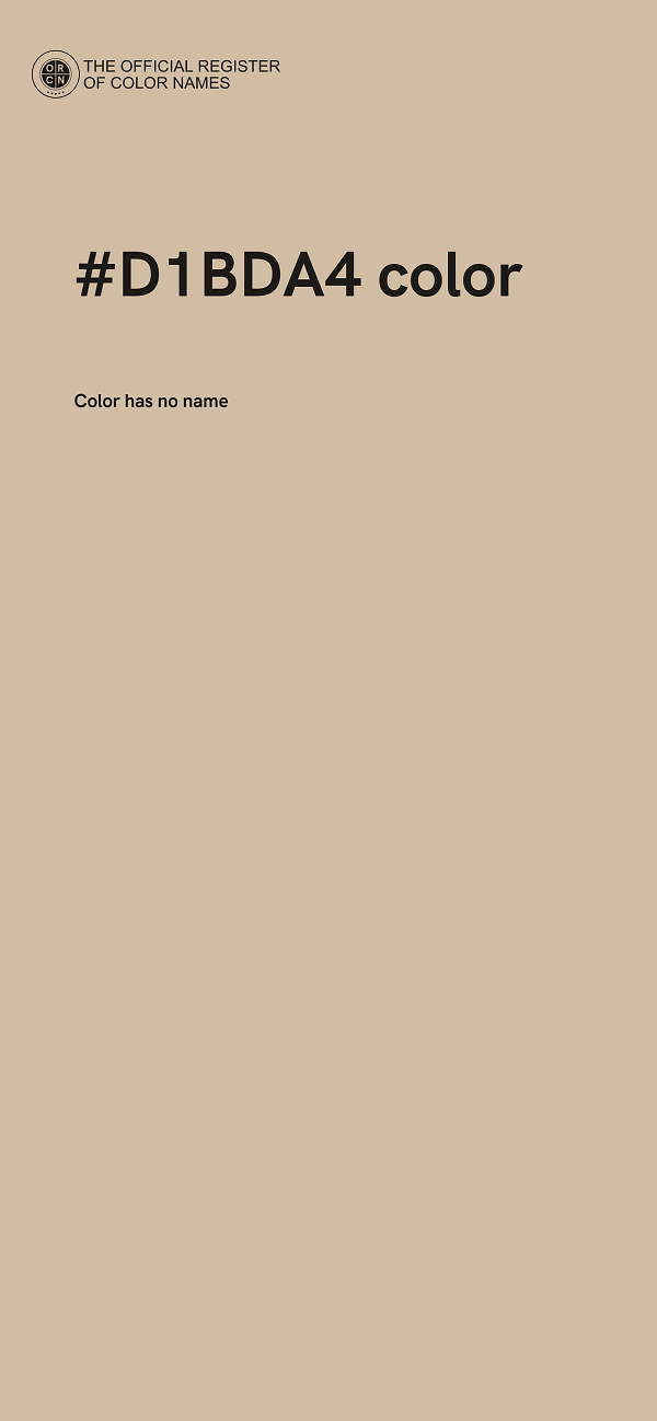 #D1BDA4 color image