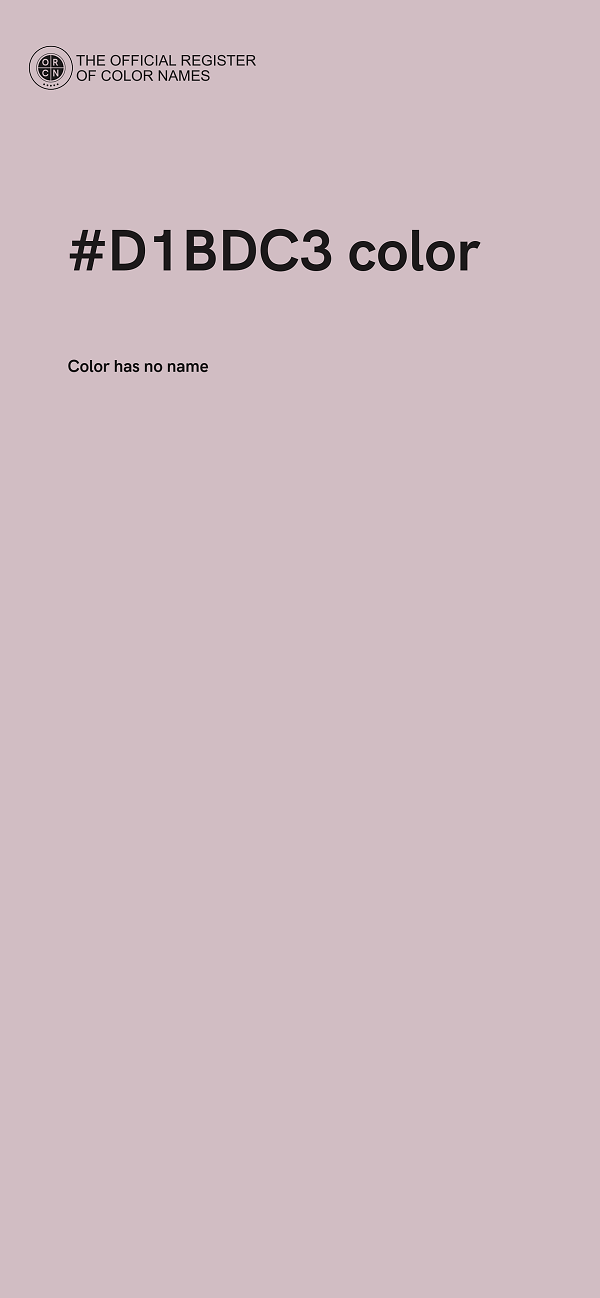 #D1BDC3 color image