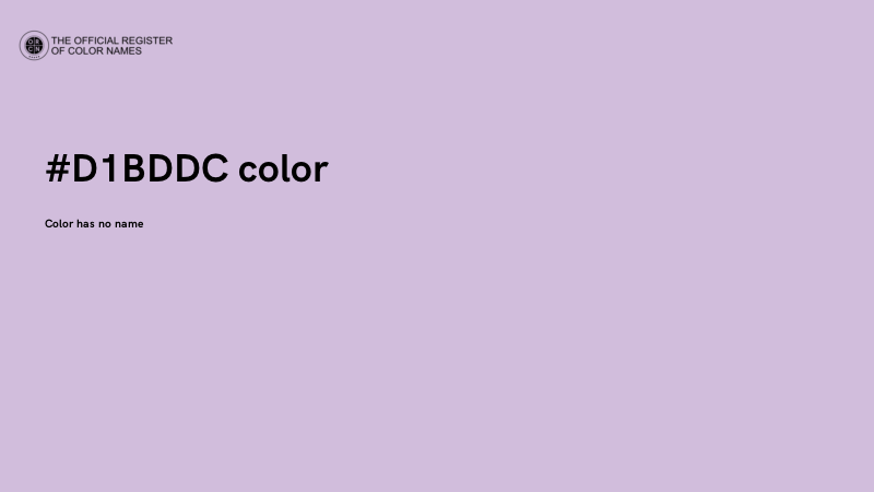 #D1BDDC color image