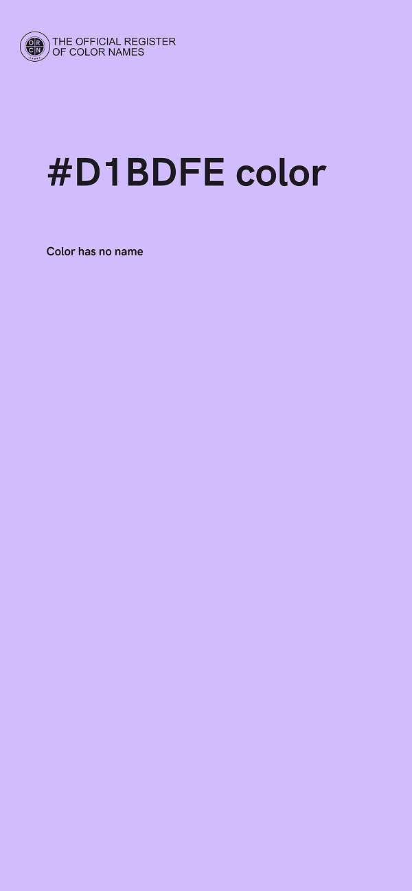#D1BDFE color image