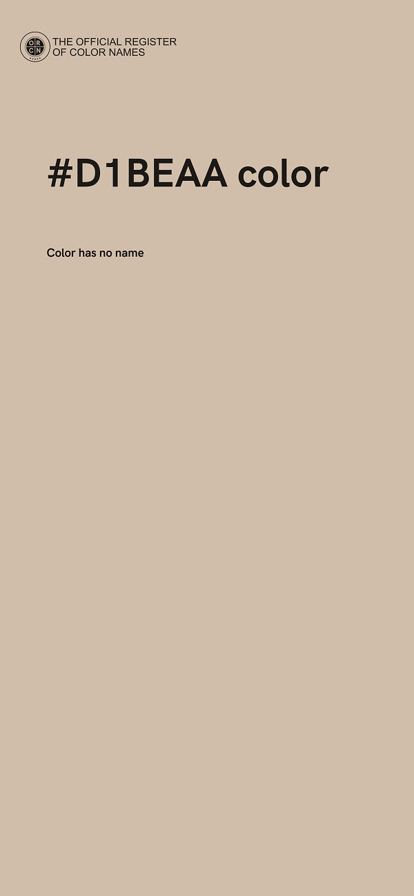 #D1BEAA color image