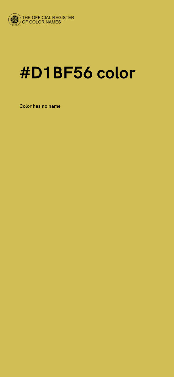 #D1BF56 color image