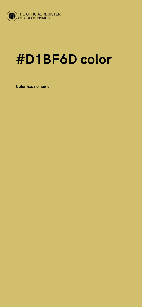 #D1BF6D color image