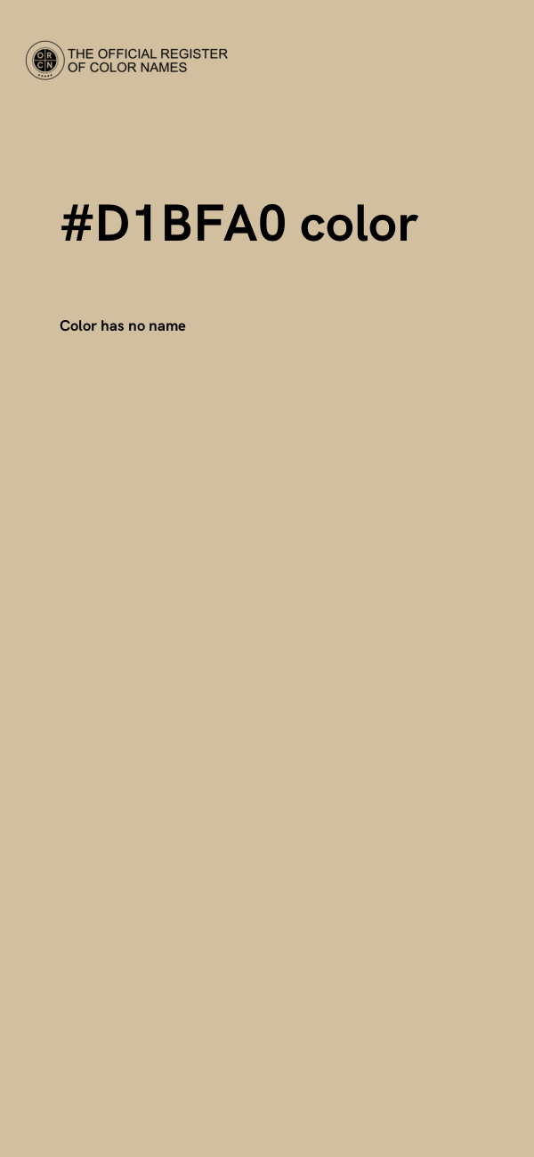 #D1BFA0 color image