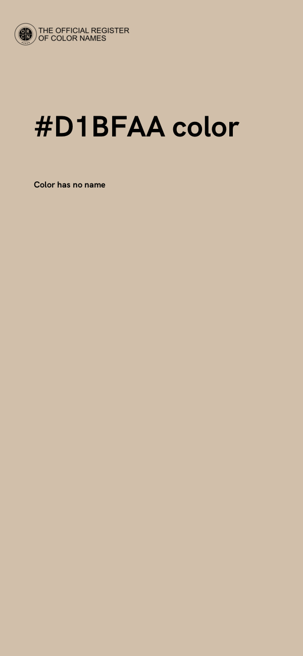#D1BFAA color image