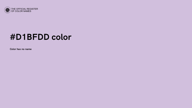 #D1BFDD color image