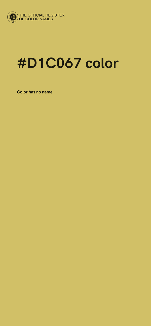 #D1C067 color image