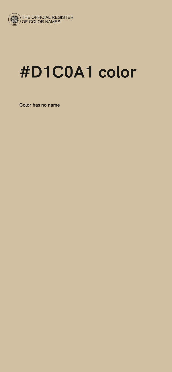 #D1C0A1 color image