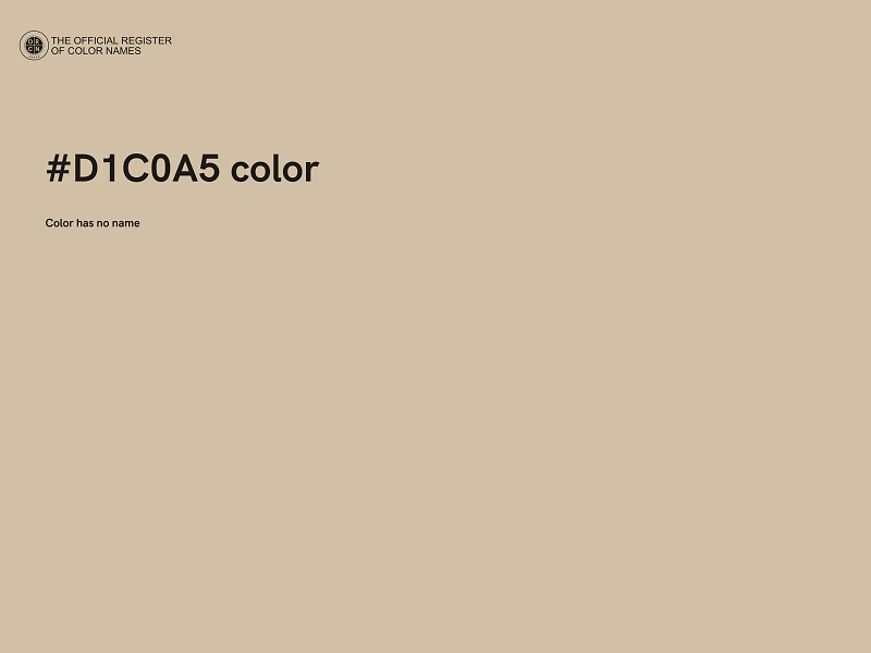 #D1C0A5 color image