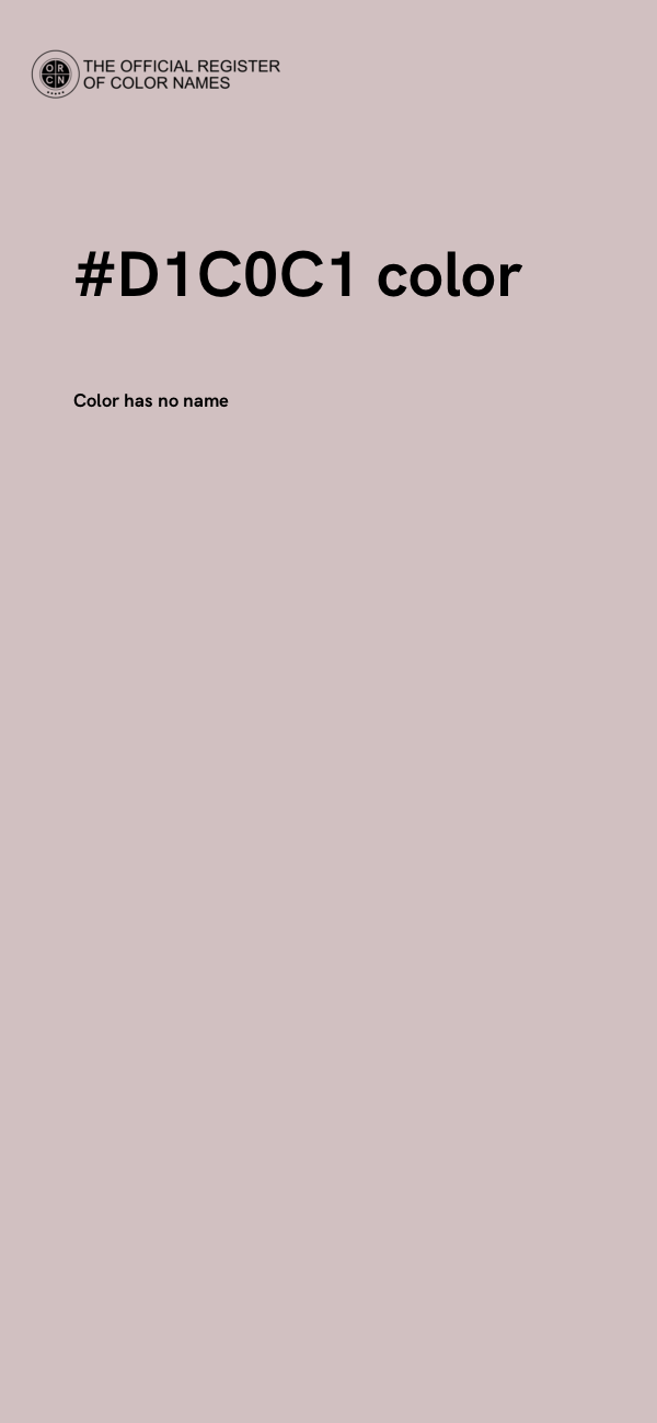 #D1C0C1 color image