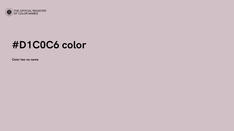 #D1C0C6 color image