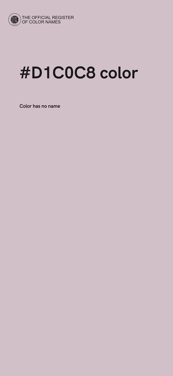 #D1C0C8 color image
