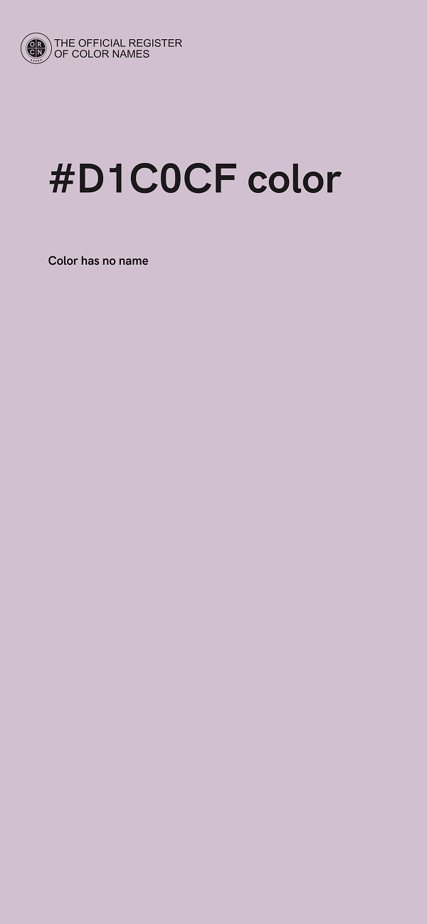 #D1C0CF color image