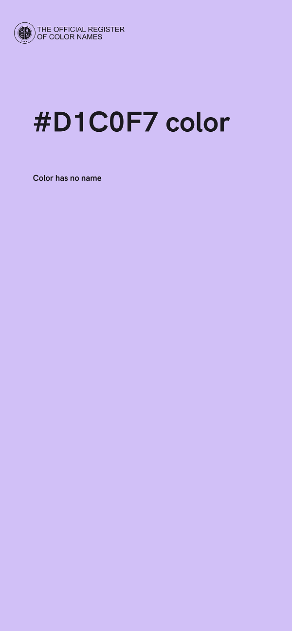 #D1C0F7 color image