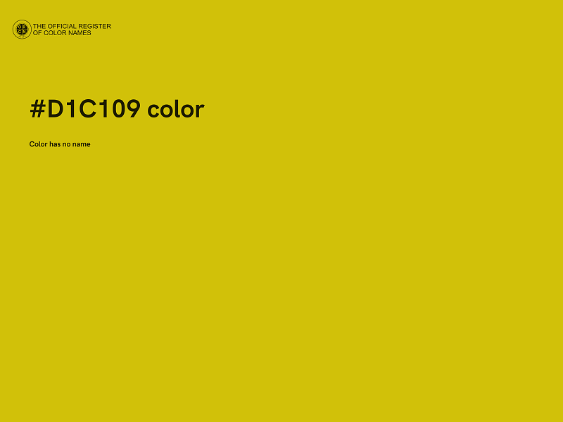 #D1C109 color image