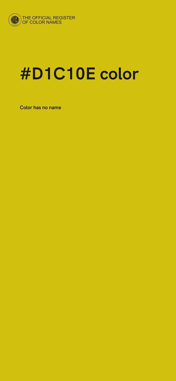 #D1C10E color image