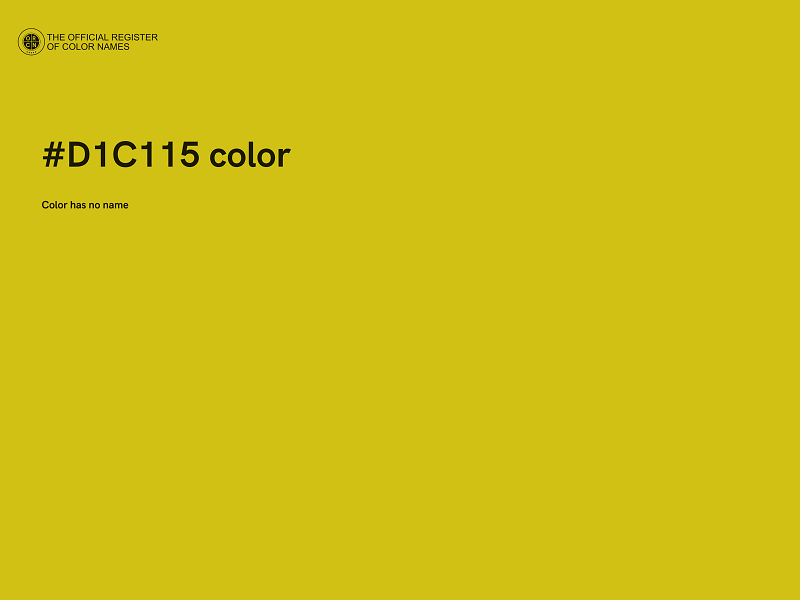 #D1C115 color image