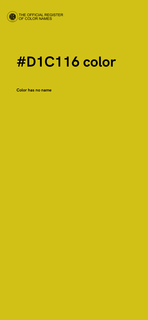 #D1C116 color image