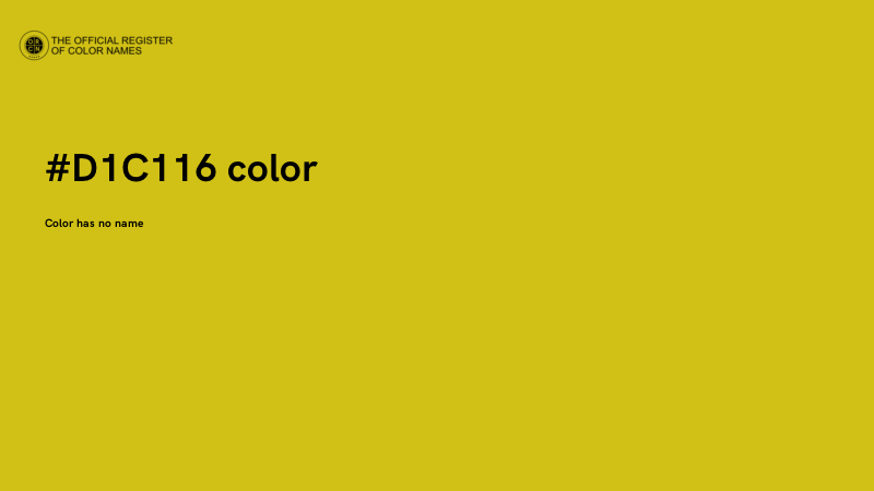 #D1C116 color image