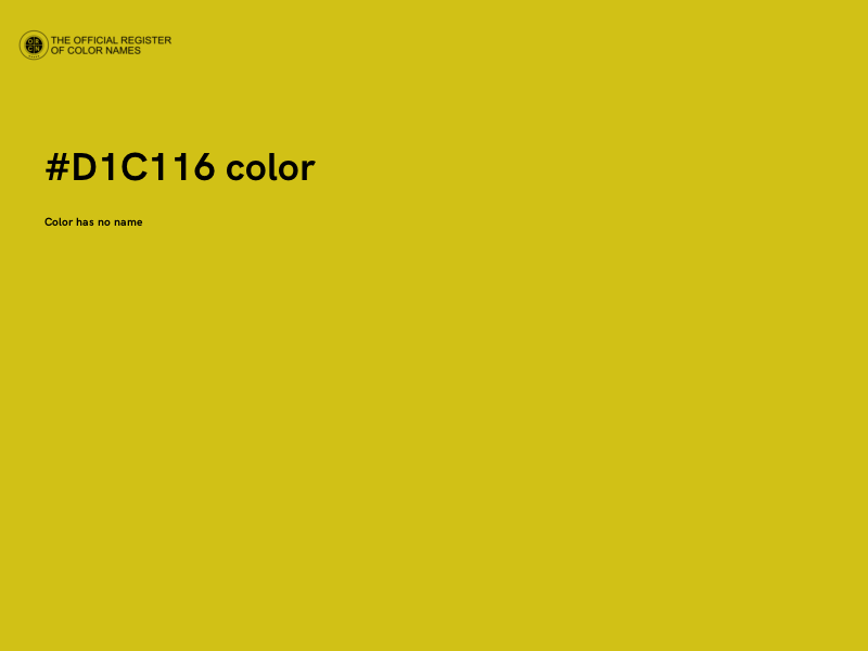 #D1C116 color image