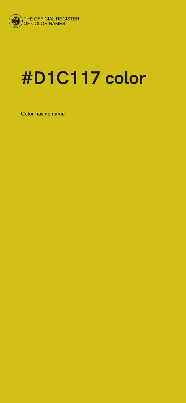 #D1C117 color image