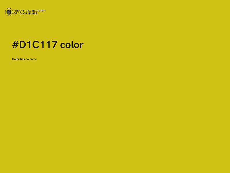 #D1C117 color image