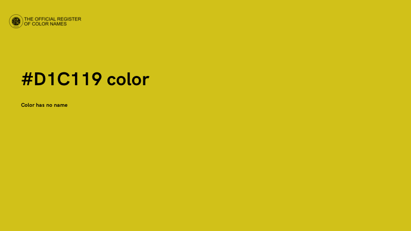 #D1C119 color image