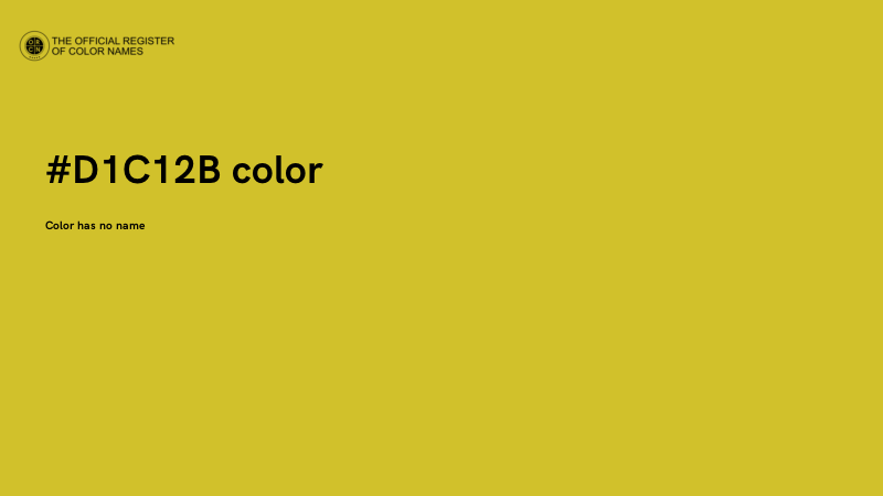 #D1C12B color image