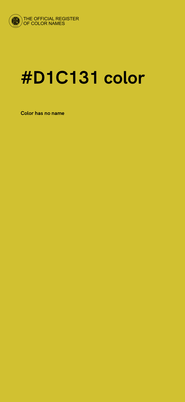 #D1C131 color image